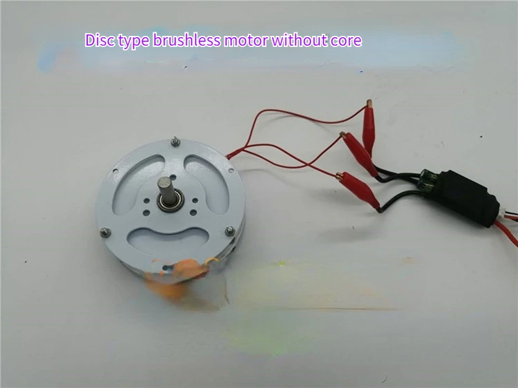 

Miniature Disc High Torque Coreless Permanent Magnet Brushless Motor High Efficiency Double Rotor