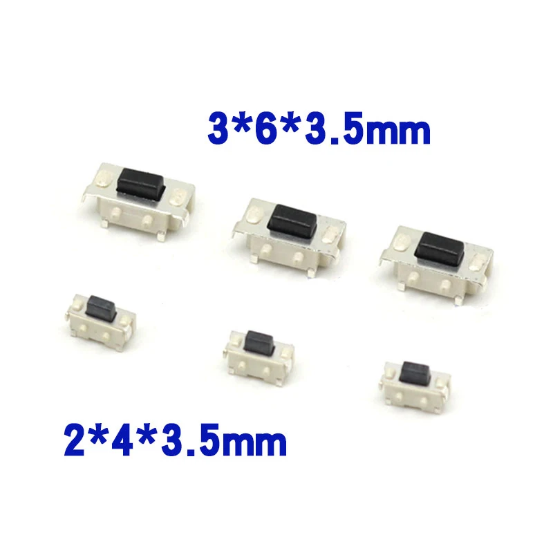 10 stücke 2x4 2*4*3,5mm 3x6x3,5 3*6*3,5 SMT MP3 MP4 MP5 Tablet Power-Taste Touch Schalter Reparatur Teile Touch Schalter/mikro Taste – Detail 2