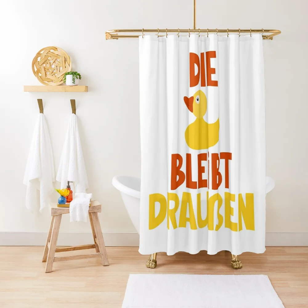 

The duck stays outside - Loriot - TV Kult Shower Curtain Transparent Bathroom Shower For Shower Curtain