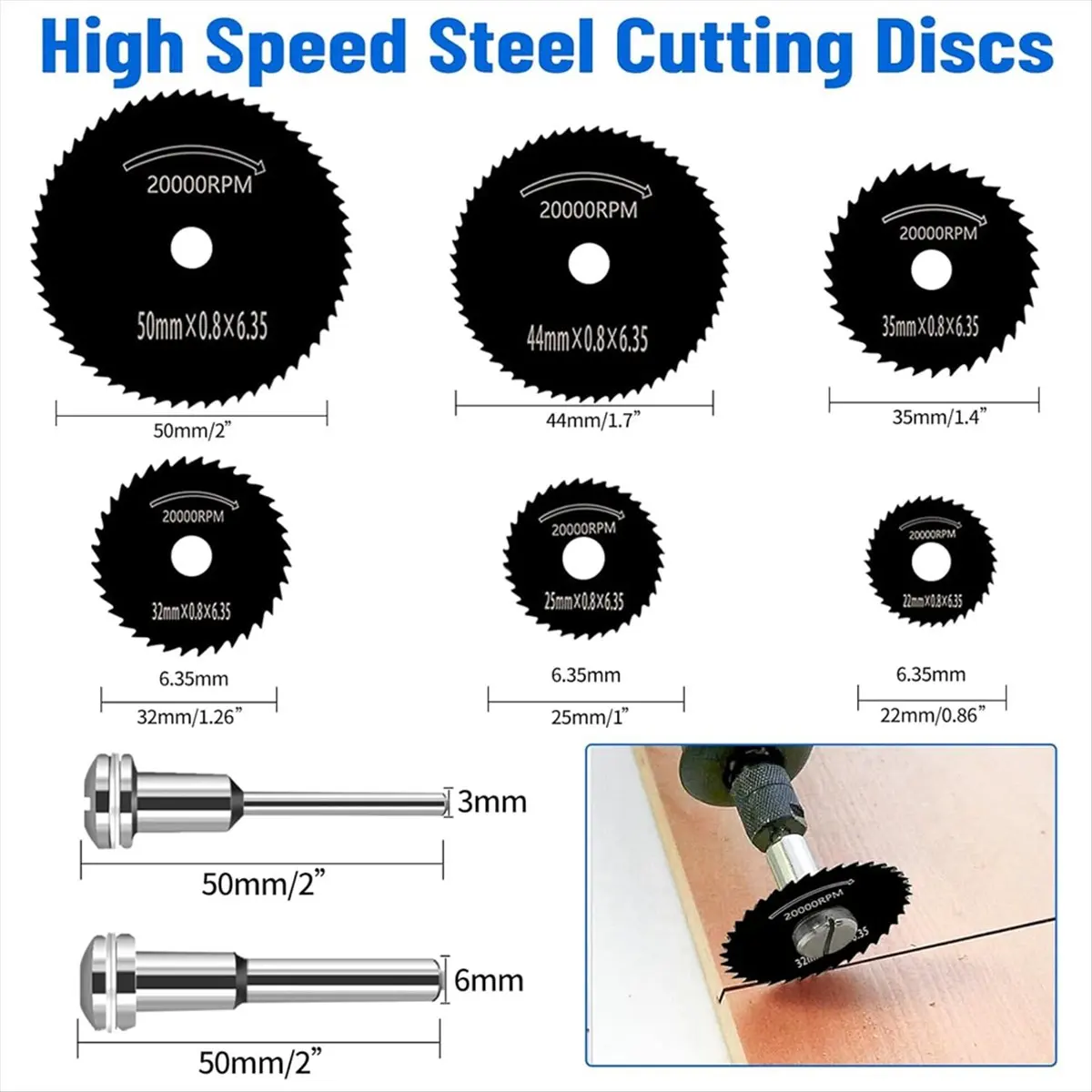 Nowy zestaw tarcz tnących do narzędzi obrotowych, tarcze tnące HSS, tarcze żywiczne, 545 diamentowych tarcz tnących