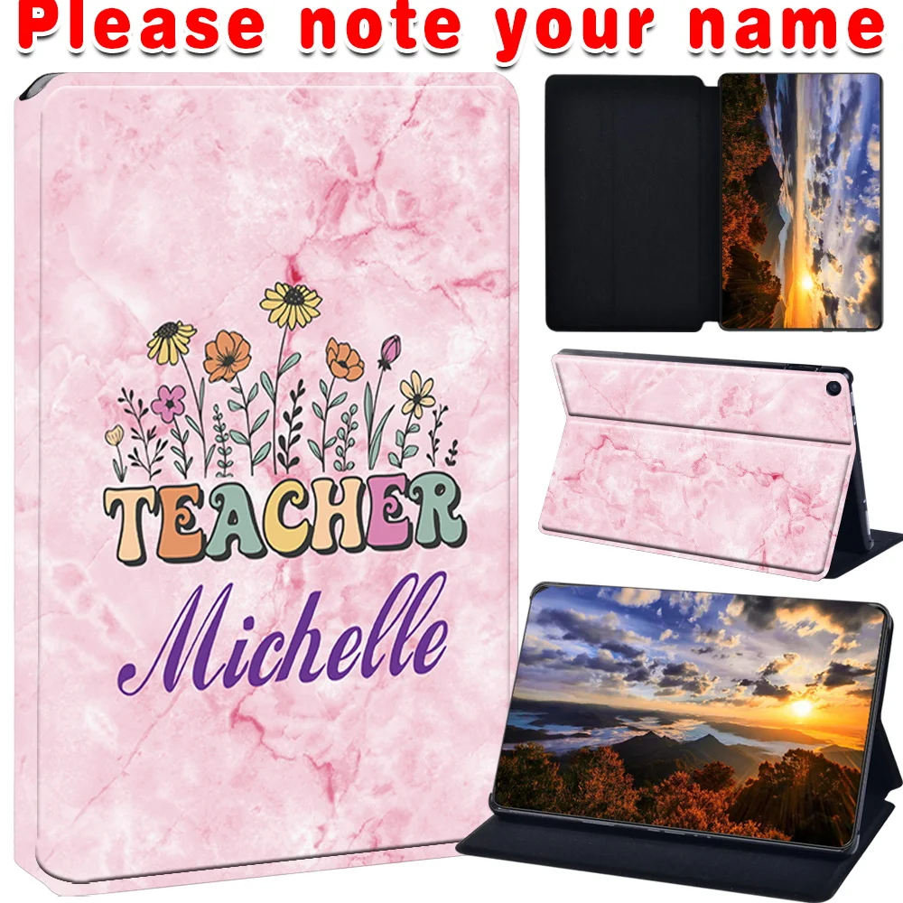 Funda Protectora Personalizada Compatible con Amazon Fire HD 10 (5.ª/7.ª/9.ª generación 2015/17/19), Soporte para Tablet, Duradera, Delgada y Ligera
