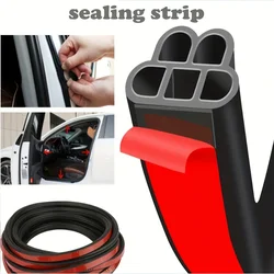 5Meters Reduce Sound Proof Foam Car Seal Strip Thicken Anti-noise Soundproof Rubber Car Silence Scheme Rubber Seal Strip