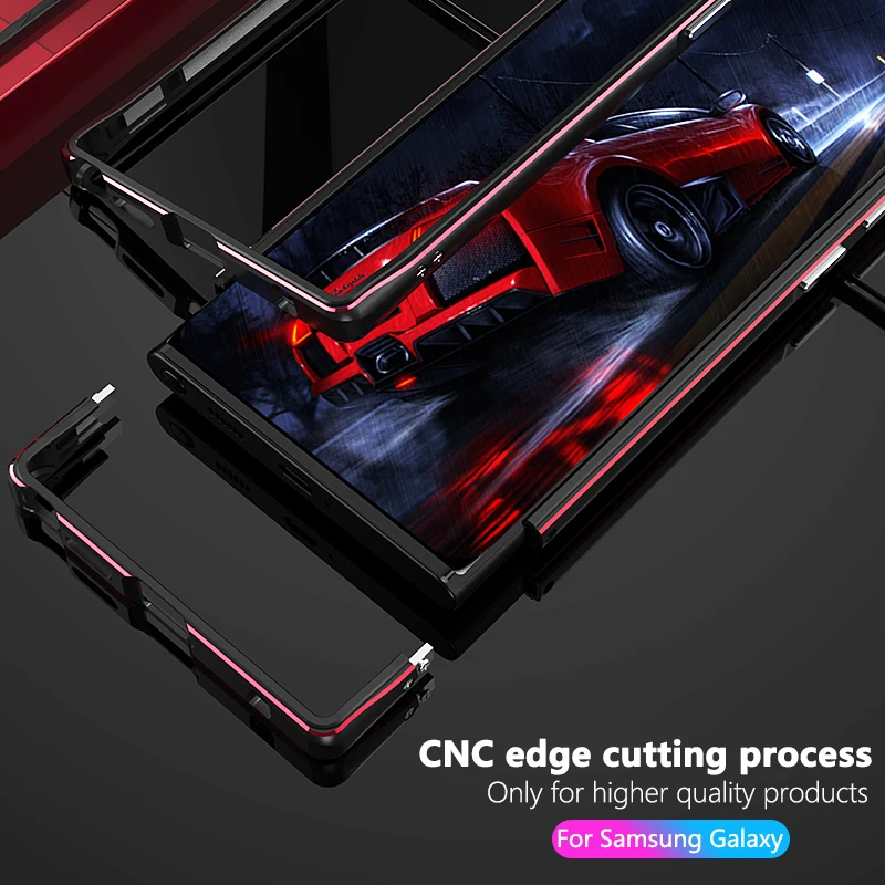 Luxury Metal Frame Bumper Phone Case for Samsung Galaxy S25 S24 S23 Ultra Plus Aluminum Alloy Heat Dissipation Shockproof Cover