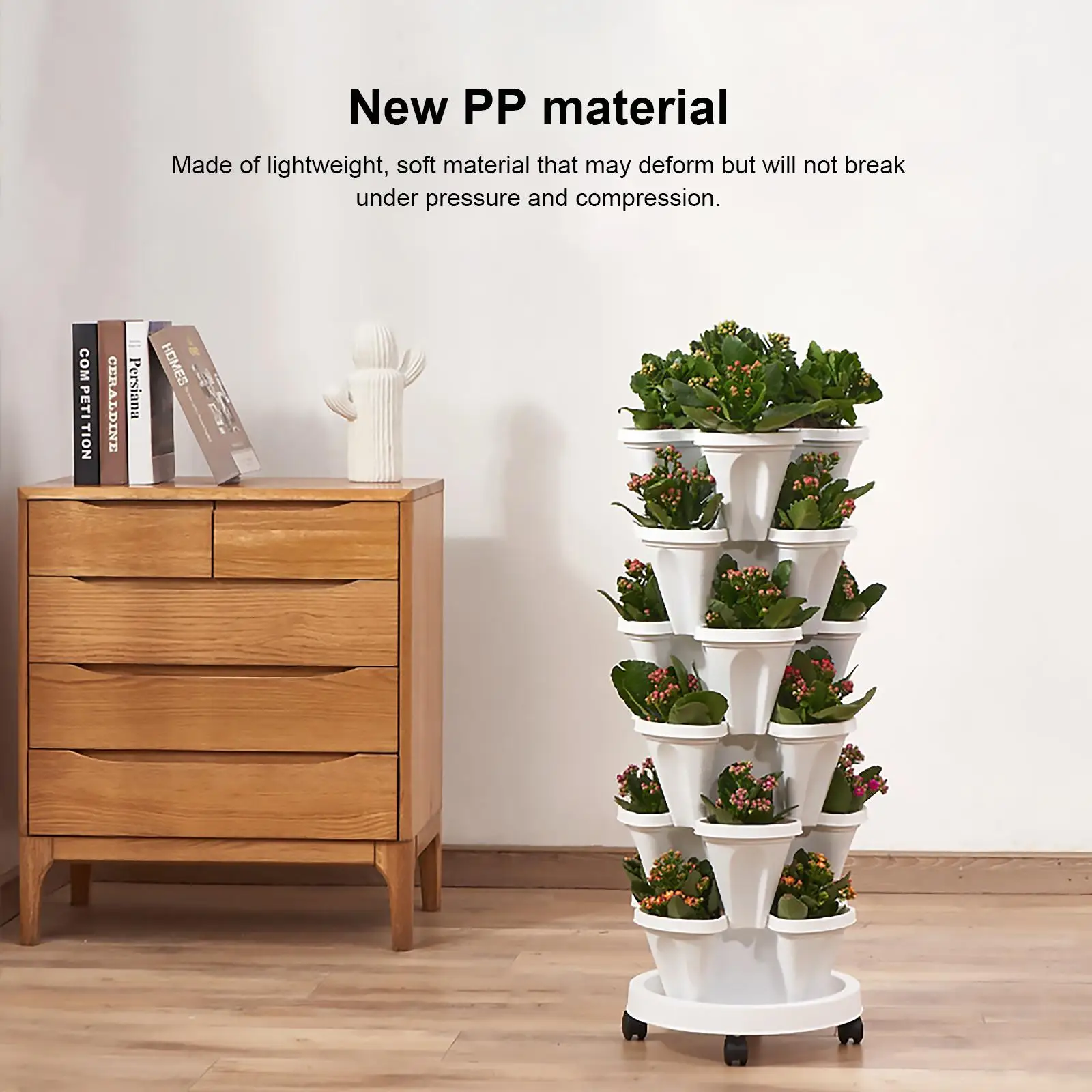 

Gardening Vertical Planter Planting Nursery Pots for Flower Succulents