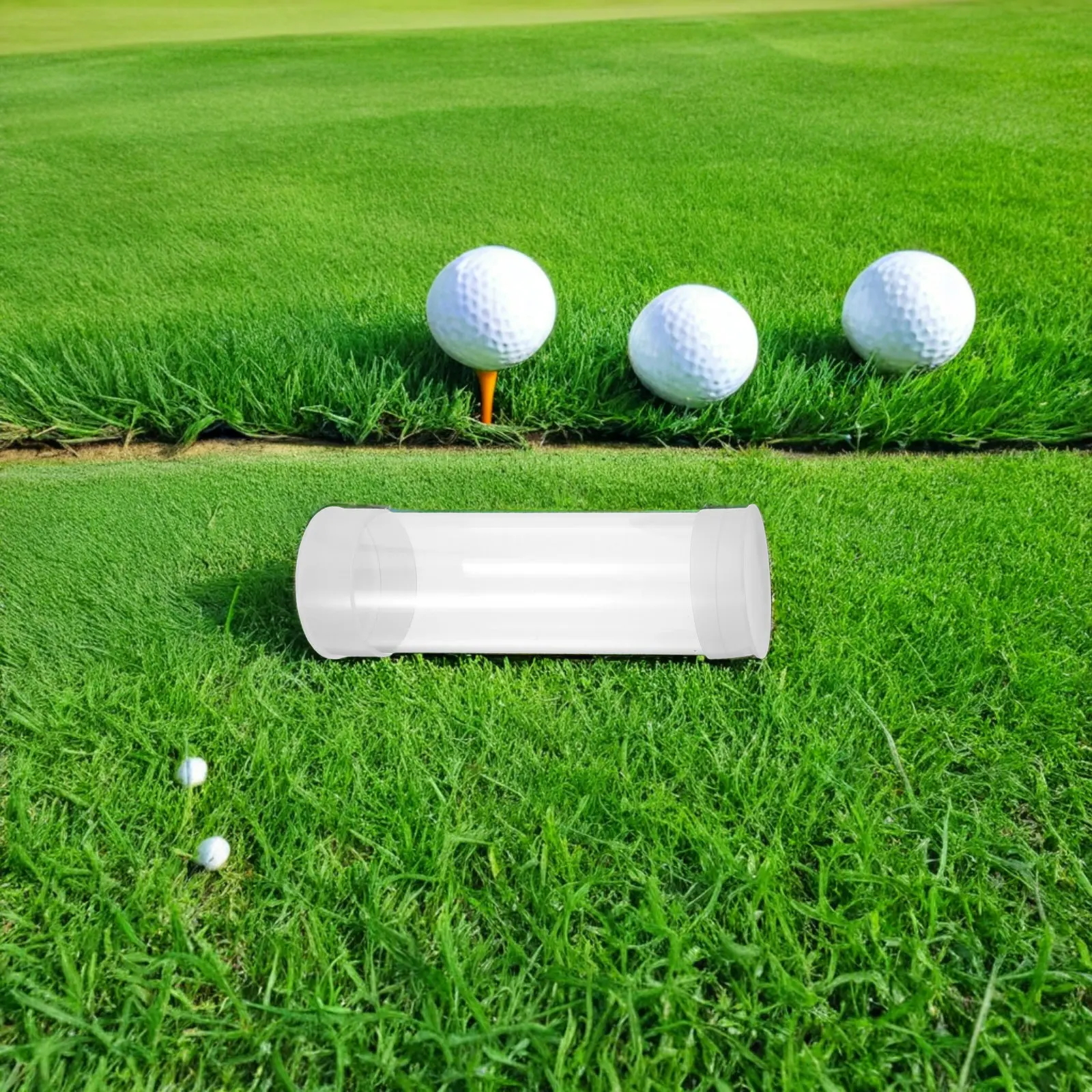 Golf Ball Storage Tubes 4 Pack Transparent Moisture Resistant Display Cases for Practice and Collection