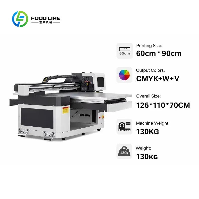 Customized UV Flatbed Printer UV A1 High Saturation 3D Effect Reliable Quality for Plastic Parts Wood Crafts Resin Ornaments