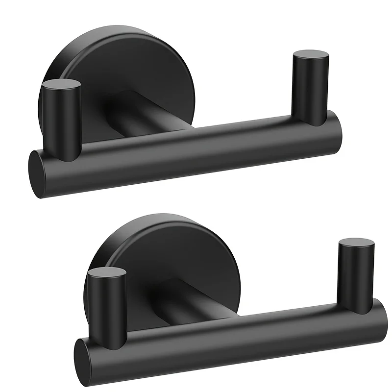 Wandmontierte Haken: 1-teiliges Badezimmer-Haken-Set |   Wandmontiert für Handtücher, Bademäntel, Mäntel und Kleidung