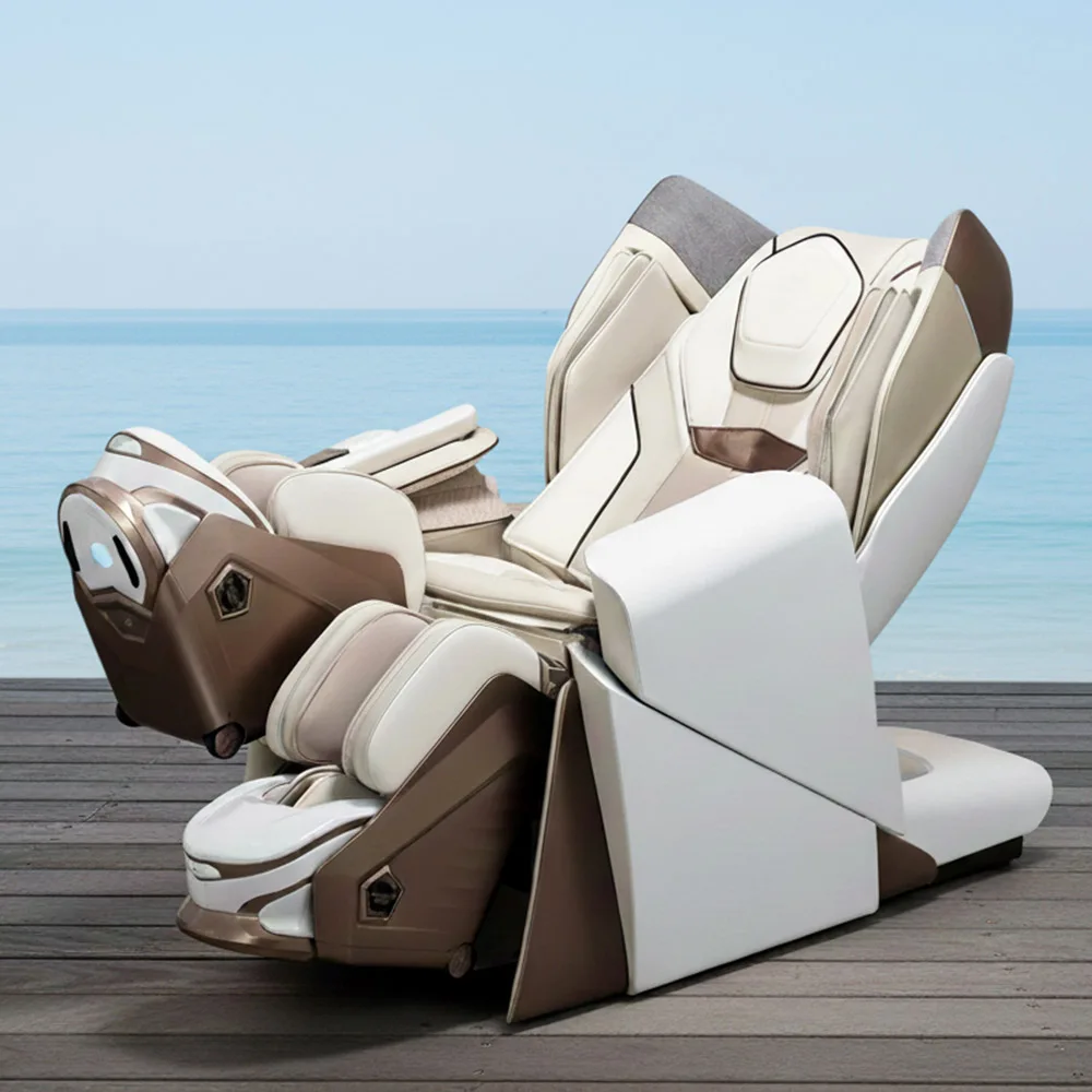 Massage Chair NEW DESIGN Luxury Leather Electric 4D Zero Gravity Full Body Airbag Massage Chair With Automatic Program