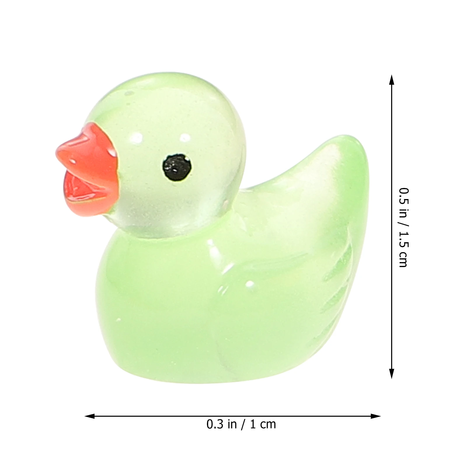 

50Pcs Mini Duck Glow In Dark Resin Figurines Adorable Diy Accessories Luminous Tiny Toys Micro Garden Decorations Ornaments