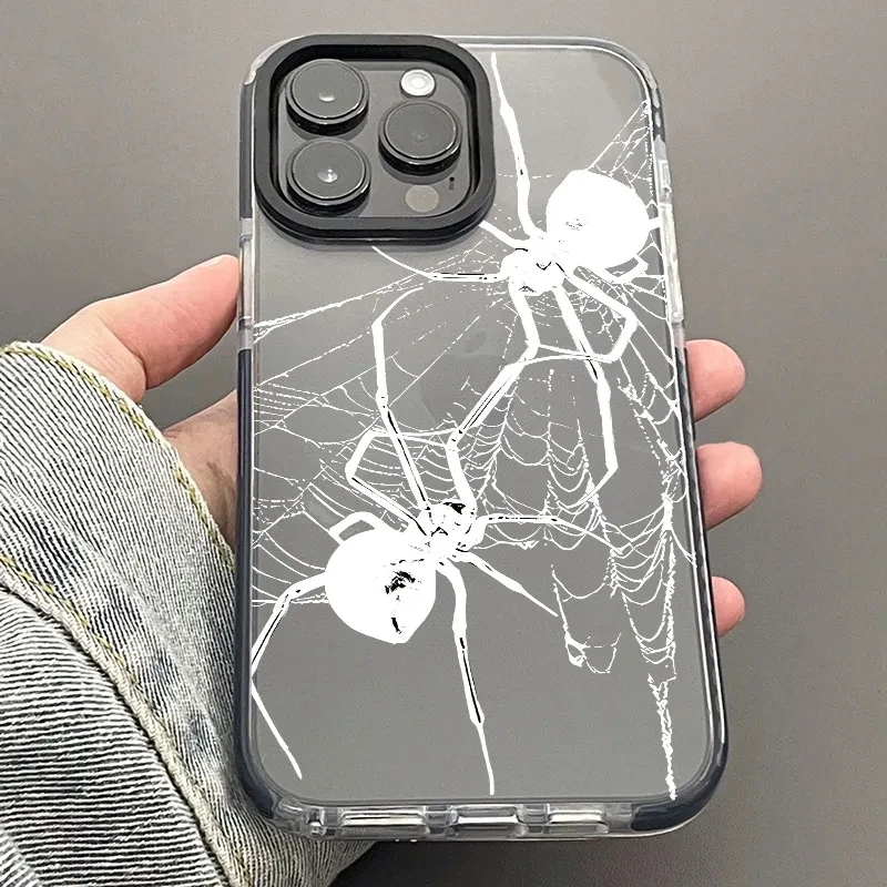 Marvel Spider Man Spider Net Cool Phone Case For iPhone 16 15 14 13 12 11 Pro Max XR XS 7 8 Plus Mini Y2K Soft Anti Fall Cover