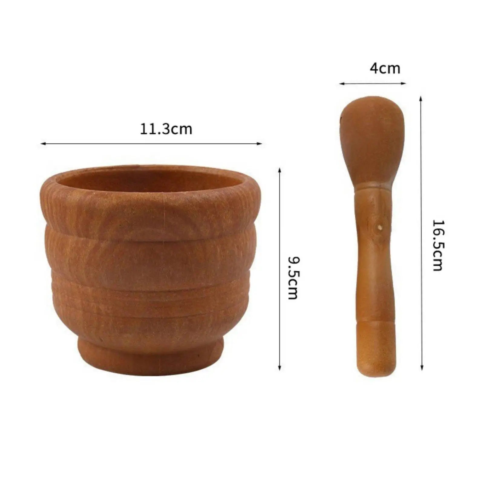 Garlic Press Durable PP Garlic Mortar Raised Base Manual Grinder Kitchen Mortar for Sauces and Marinades