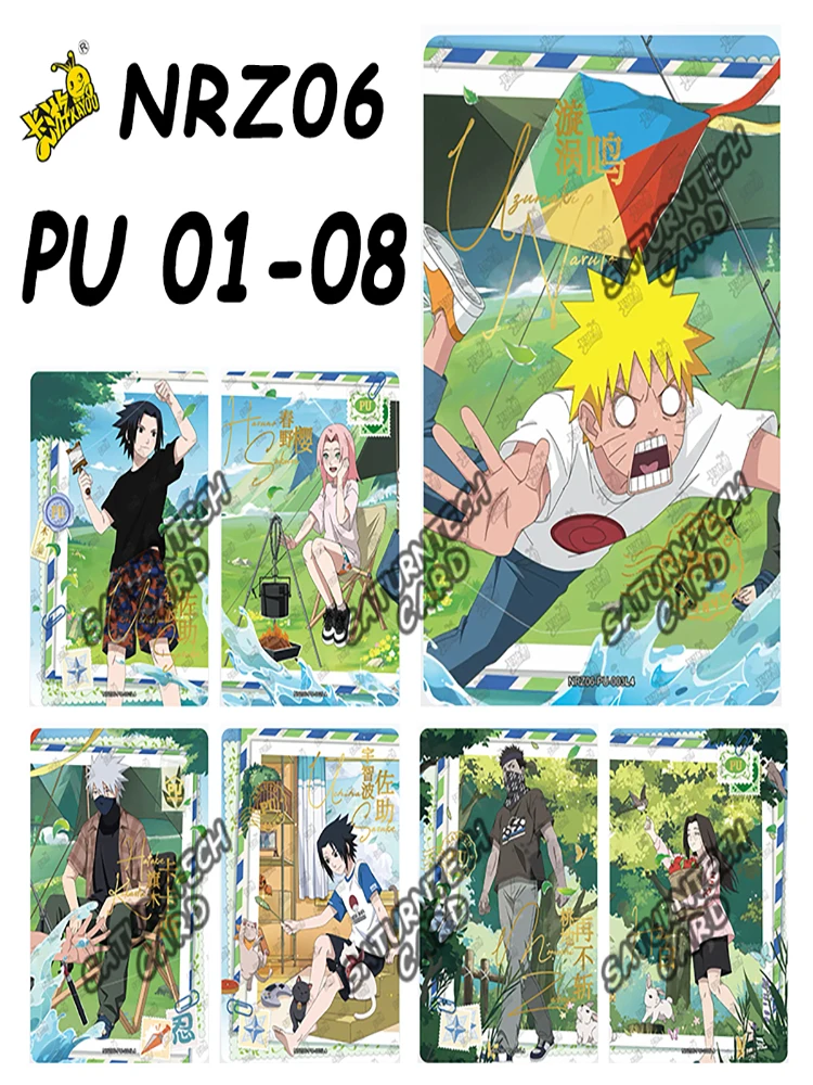 KAYOU Naruto PU 01-08 série NRZ06 carte d'anime Hatake Kakashi Haruno Sakura carte de Collection de personnages anniversaire enfants jouet jeu cadeau