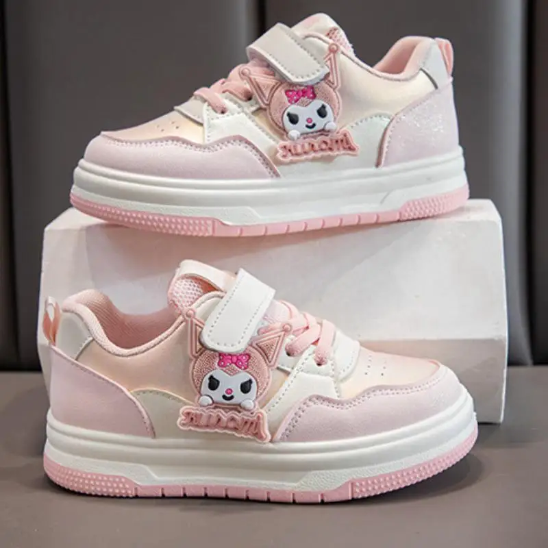 

2025 New Model Children's Shoes Cartoon Sanrios Kuromi Skate Shoes Children Casual Shoes Good-Looking Sneakers Festival Gift
