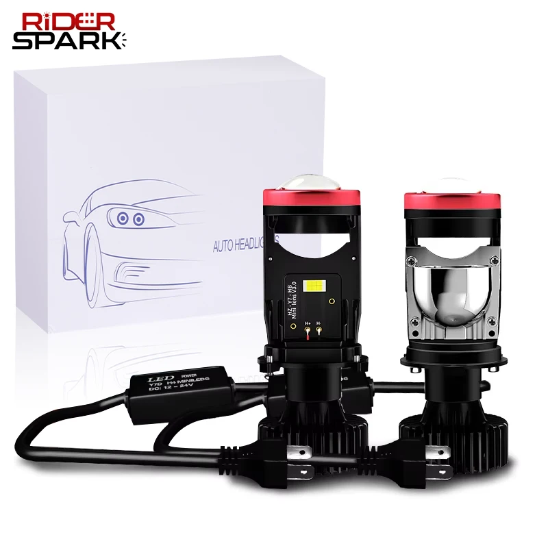 

2pcs H4 Lenses LED Lamp H4 Led CANbus H4 LED Headlights H4 Mini Projector Led For Motorcycle Headlight H4 Led Car Headlight Bulb