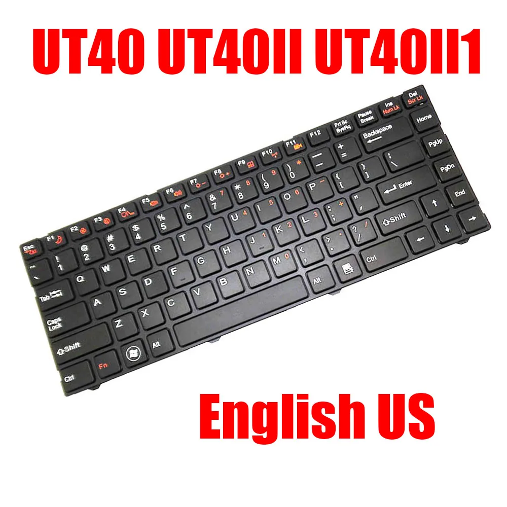 

Английская американская клавиатура для ноутбука ECS UT40 UT40II UT40II1 MP-11J23US-3601 82B382-FR1000, черная с рамкой