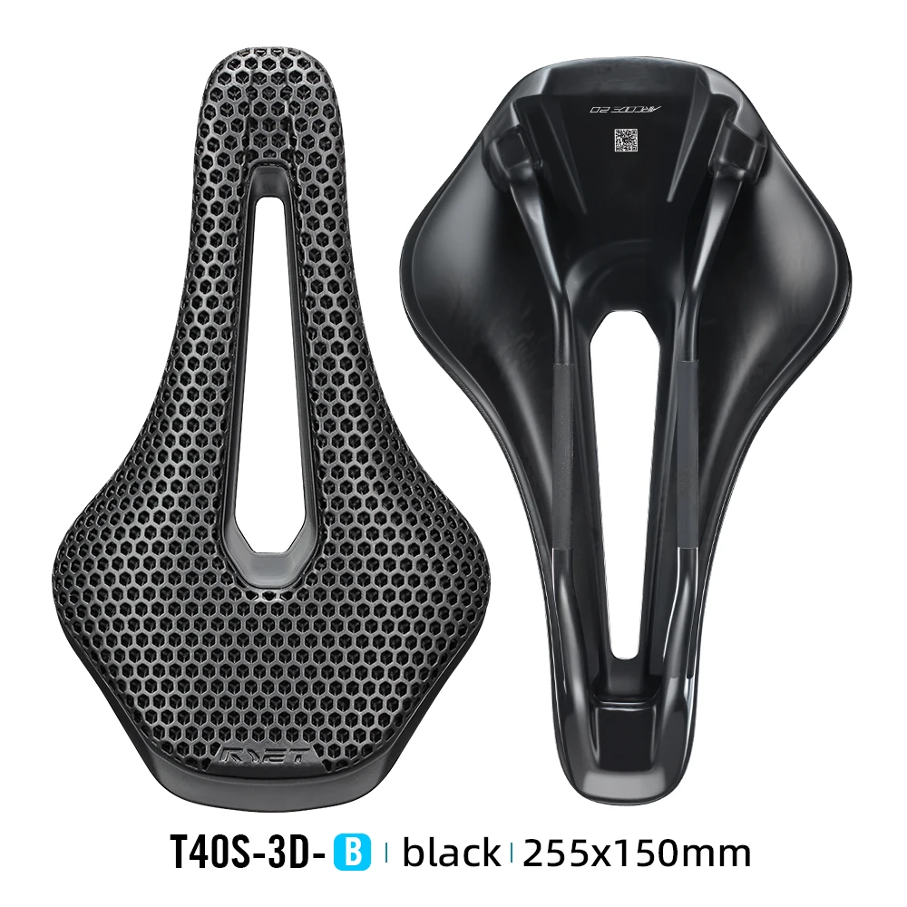 RYET Aircode 2.0 3D-gedruckter/VCM-Sattel 160-169g 255x150mm 7x9mm Schienen-Ausschnitt Carbon/Nylon-Basis Rennrad MTB Gravel Sitz