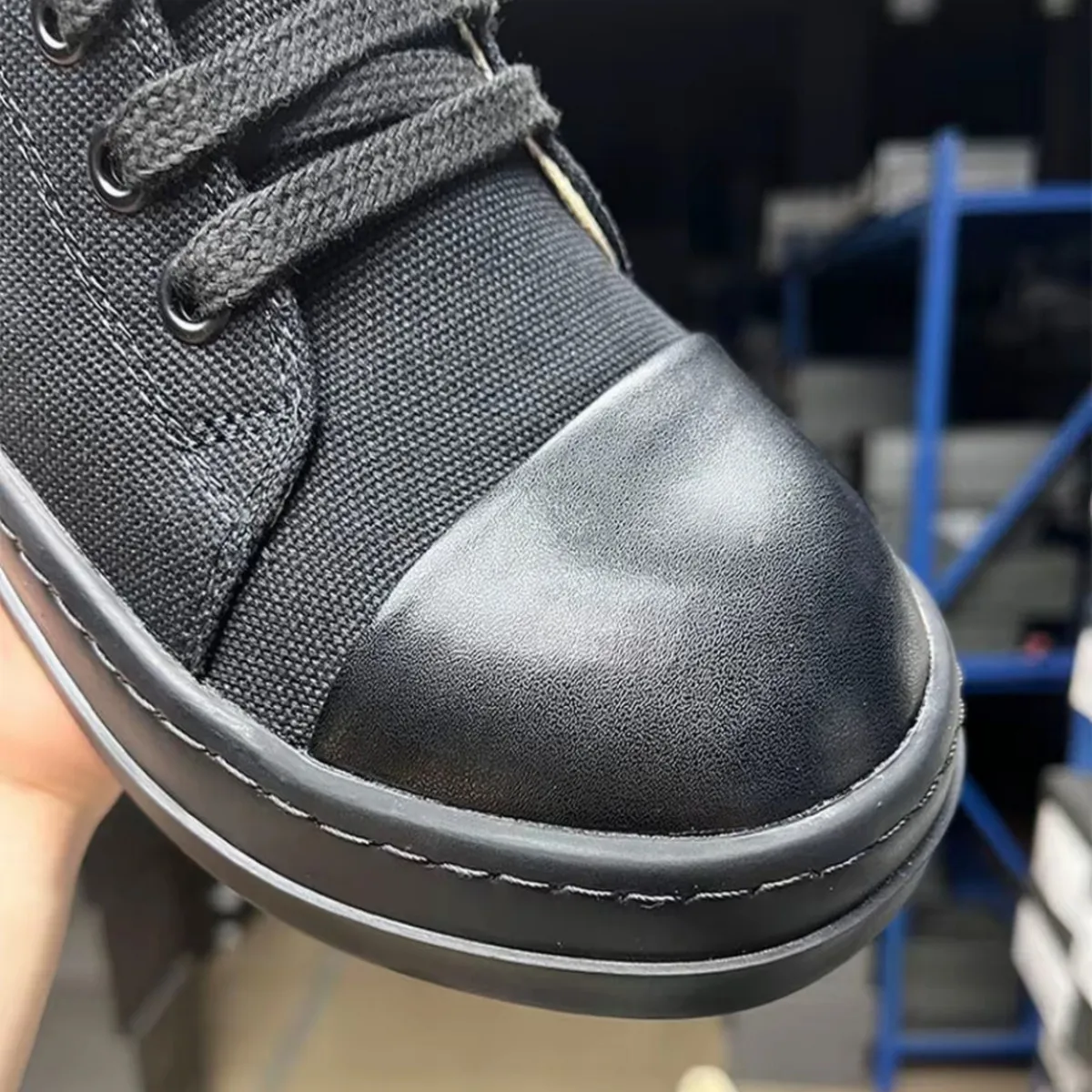 

Classic Men Casual Shoe Women Sneakers Full Black Canvas Low Top Shoes Thick Sole Lace Up Ro Luxury Flat Sneaker