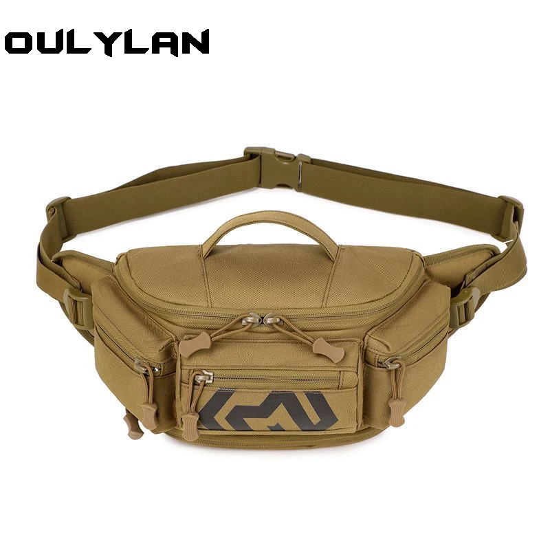 Outdoor riding waist pack travel large capacity multi-shoulder oblique straddle bag hiking tactics chest bag