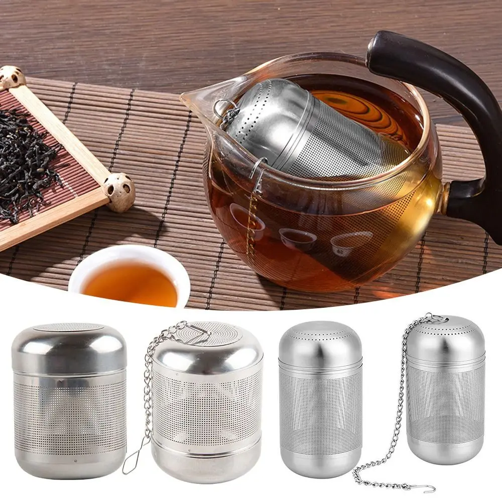 Infusor de té de acero inoxidable, colador de bolas de condimentos de especias, tetera de malla fina, filtro de café, accesorios de cocina