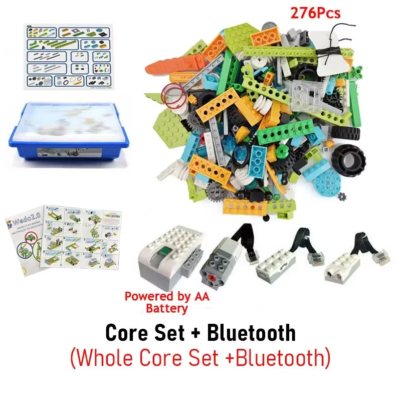 NIEUWE Technische WeDo 2.0 Core Educatieve Set Bouwstenen met Boek DIY Onderdelen 45300 Scratch 3.0 Kinderen Speelgoed Kerstcadeaus