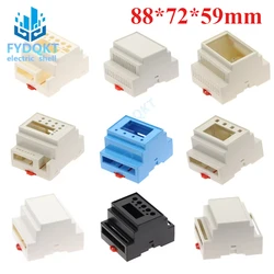 1pc PLC 88X72X59mm ABS Instrument Plastic Housing Shell Box Controller Electronic Monitor Project Case Module Circut Distributor