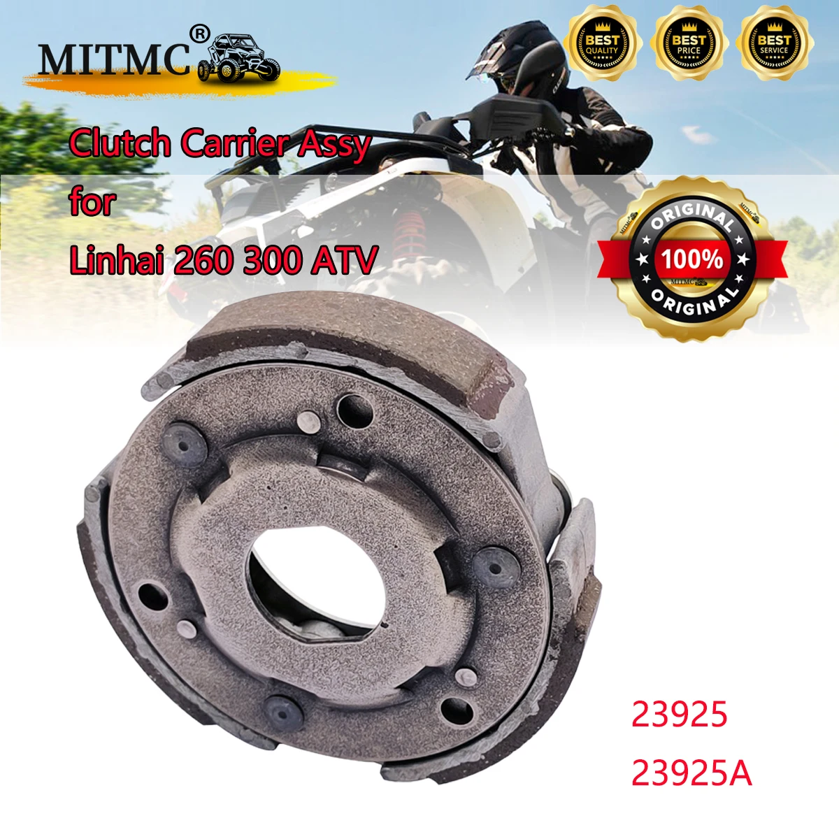 133 MM/143 MM zespół sprzęgła dla Linhai 260 300 LH260 LH300 Classic Demon Muddy Goon skuter Monarch główna ulica 23925 23925A