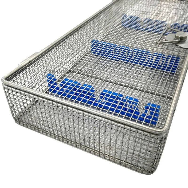 Medical Instruments Endoscope Sterile cleaning storage Containers Box tray basket wIth locking clips