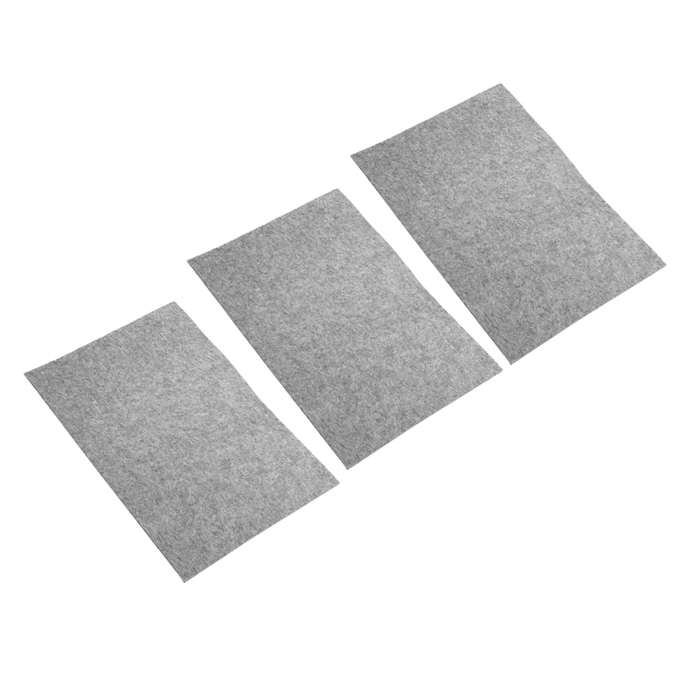 

3 Pcs Fabric Calligraphy Felt Pad Chinese Drawing Mat Four Treasures of The Study Kit