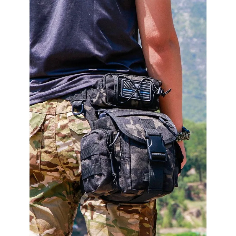 Marsupio tattico multifunzione da uomo Sport all'aria aperta Ciclismo Personalità impermeabile Stile Techwear Borsa da gamba mochilas bolsos сумка