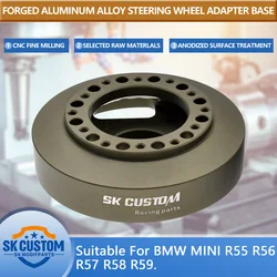 For BMW MINI R50 R52 R53 Steering Wheel Short Hub Adapter Aluminum Alloy Steering Wheel Base Boss Hub Car Modification