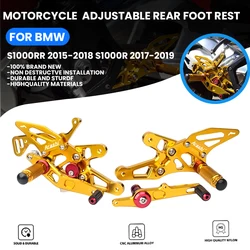 Motorcycle CNC Adjustable Rearsets FootArest Foot Rest For BMW S1000RR 2015-2018 S1000R 2017-2019