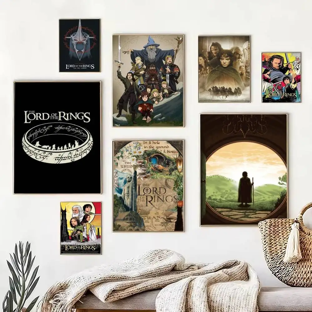 L-Lords of the R-RingES  Poster High Quality Dorm Living Room Aesthetic Wall Decoration Painting Stickers Gift