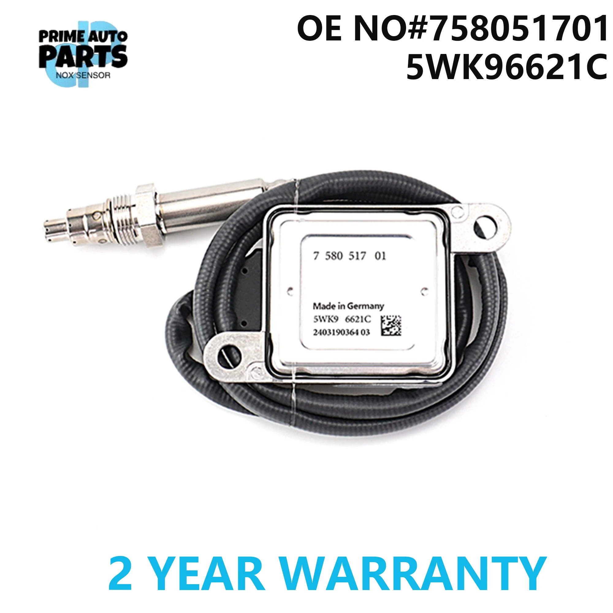 

5WK96621C 758051701 5WK9 6621C New Nitrogen Oxygen Sensor 12V For BMW Series E81 E87 LCI E90 E91 E92 NOx Sensor