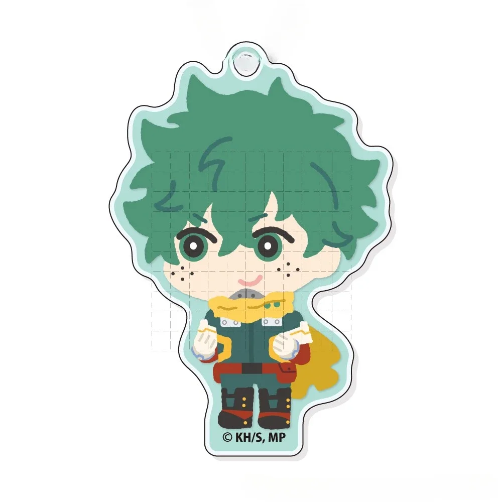 Game Tomura Shigalaki Shoto Todoroki Katsuki Bakugou Izuku Midoriya Keychain Doll Anime Acrylic Keyring Pendant for Gift