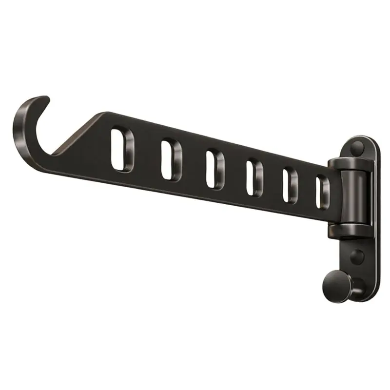 

AS94-Выдвижная настенная сушилка для белья с 6 отверстиями, складная сушилка для одежды с функцией поворота вешалок