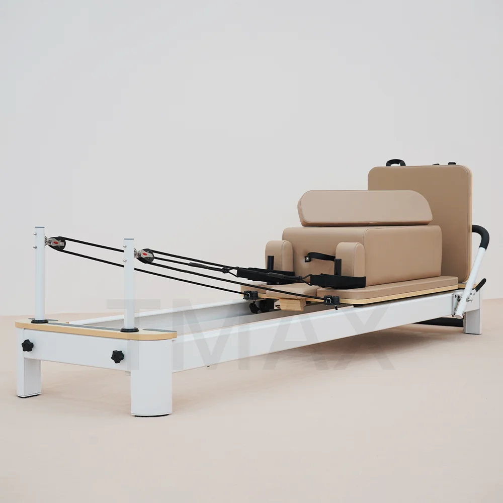 

Aluminum Alloy Commercial Reformer Pilates Machine Certified Tmax Commercial Use Pilates Reformer
