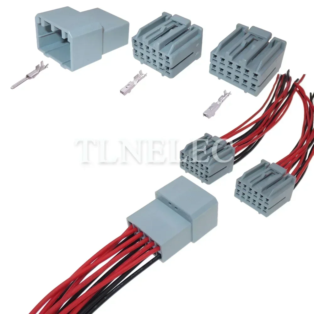 12 Pin Way Auto Multimedia Control Panel Power Amplifier Wiring Cable Connector Car CD Player Sockets 917978-6 178881-6 917978-1