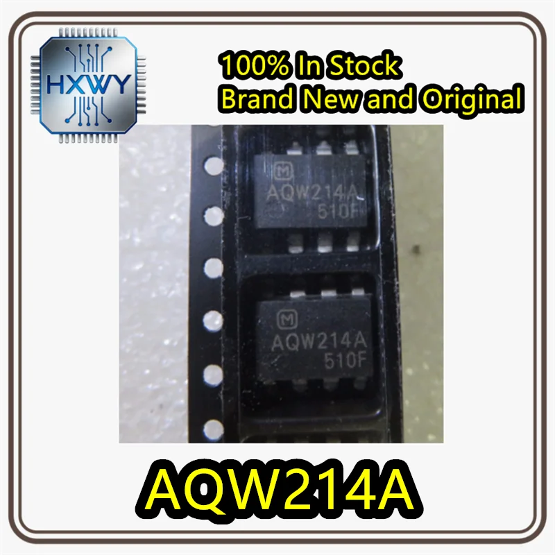 (10/50 pieces) AQW214 AQW214 DIP-8 through-hole optocoupler relay, brand new, original, in stock. Electronic equipment.