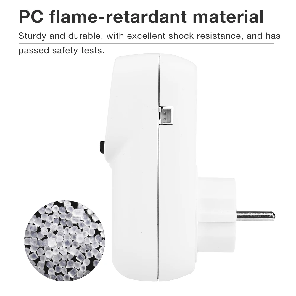 TUYA WIFI Temperrature Controller Socket With Sensor LCD Digital Smart Thermostat 16A EU Plug Remote Control Timer Outlet