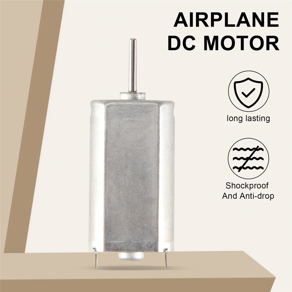

DIDI 2Pcs DC 9V 30800RPM 2mm Dia Shaft High Speed Model Airplane DC Motor