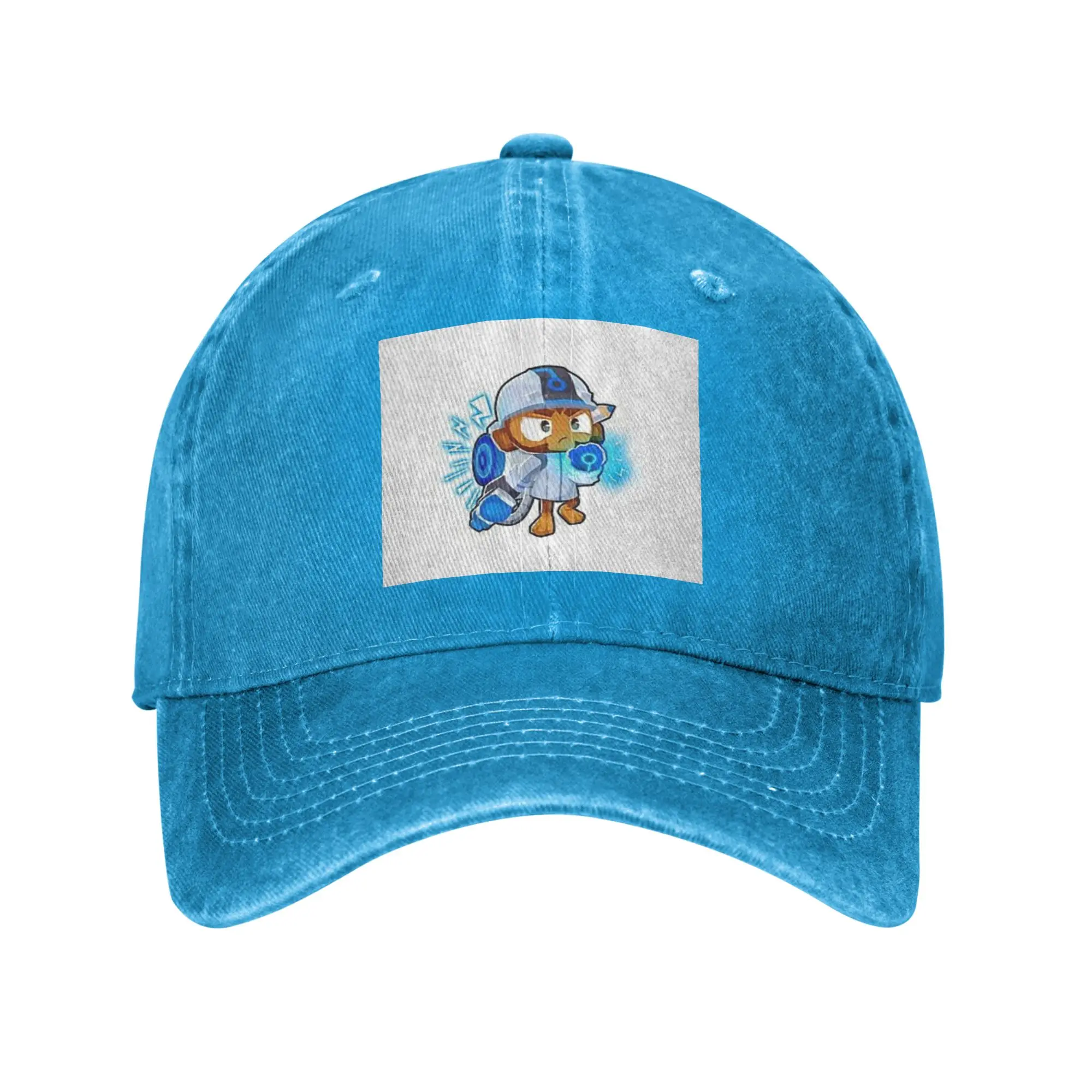 Singe Bloons Td 6 Denim Fabric Cap Casual Baseball Caps Adjustable Hat Summer Unisex Baseball Hats