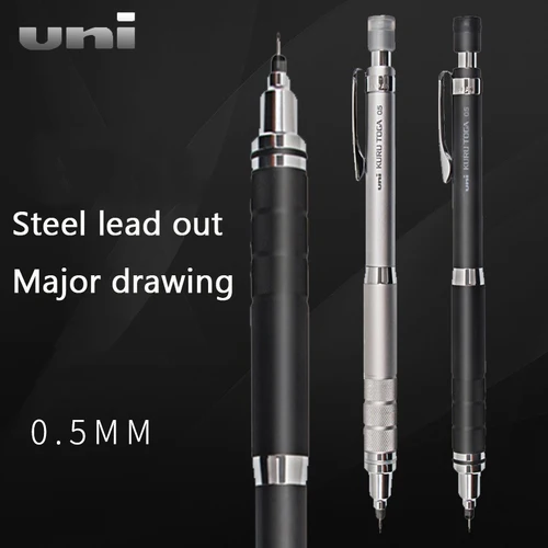 Imagen 2 del producto Uni Kuru Toga portaminas portalápices de Metal M5-1012/1017 lápiz giratorio automático, boceto especial dibujo diseño lápiz artístico