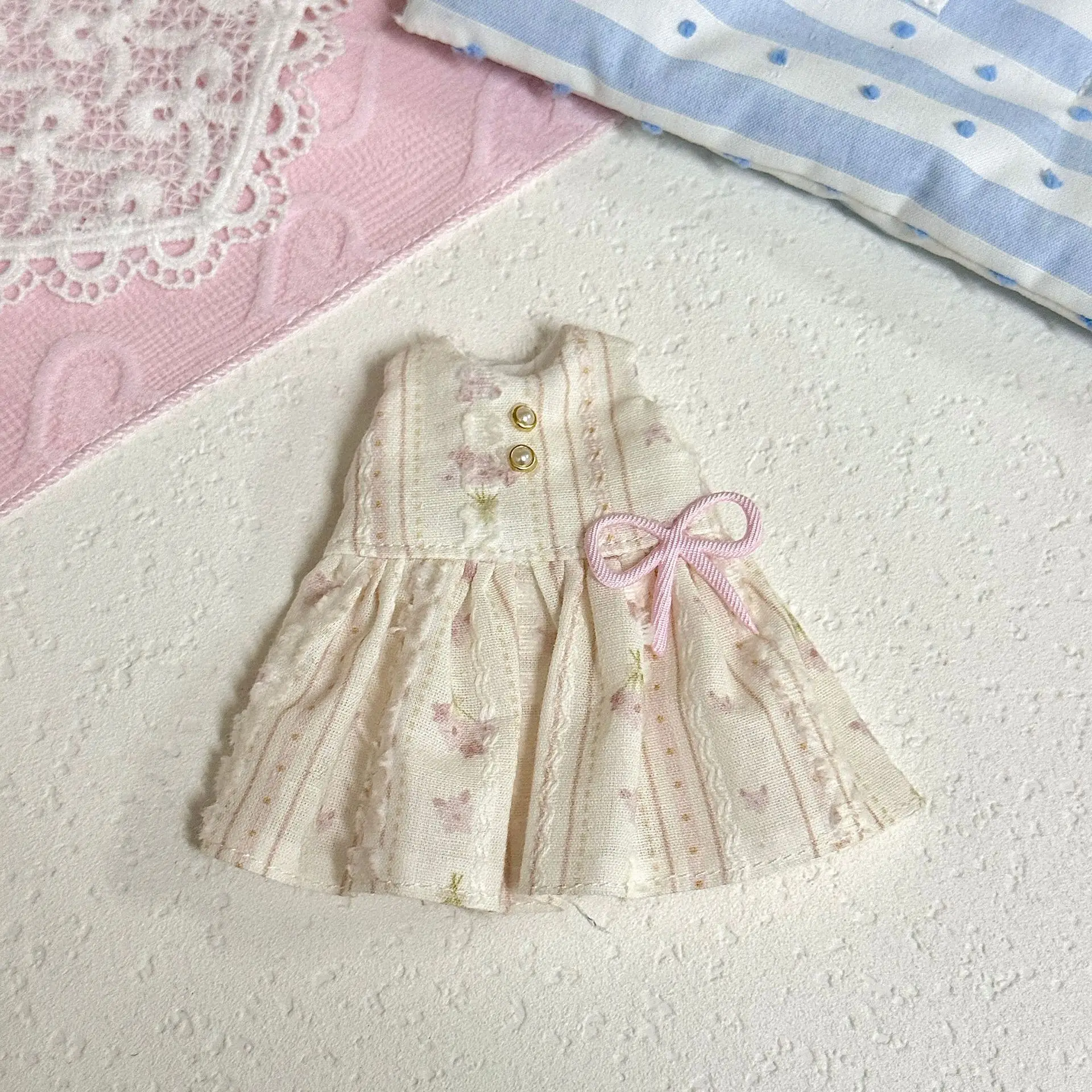 Fashion Floral Print Vest Skirt Mini Doll Clothes for Zsiga Long Legs Kitty 1/6 BJD OB24 - view 6