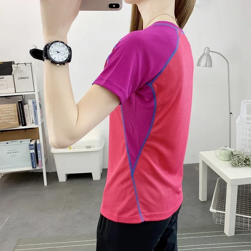 Summer New Ultra-thin High-quality Fashion Trend Casual Short Sleeved T-shirt For Outdoor Sports Comfort Versatile Slim Fit Top