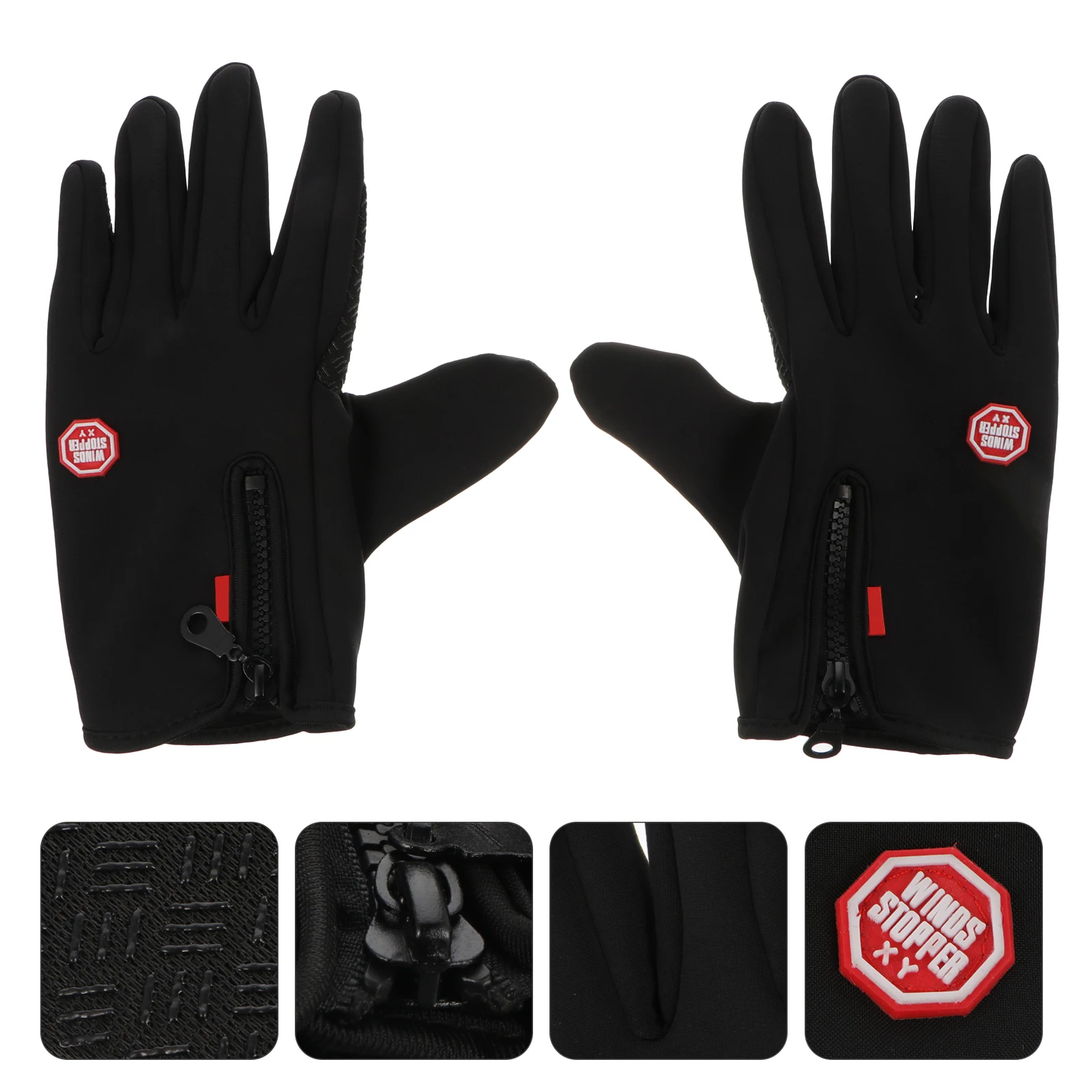 

1 Pair Winter Outdoor Cycling Gloves Windproof Waterproof Touch-Screen Cold Resistant Skid-Proof Breathable Riding Hiking