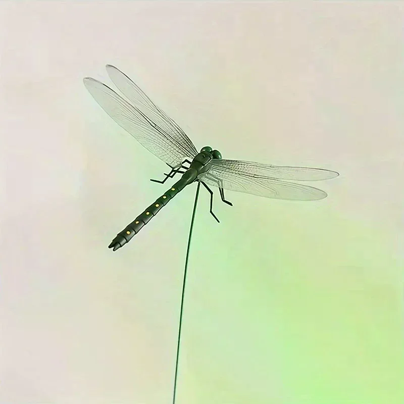 Outdoor Mosquito Repellent Simulation Stick Dragonfly Rope Dragonfly Repellent Artifact Dragonfly Stakes Yard Plant Lawn