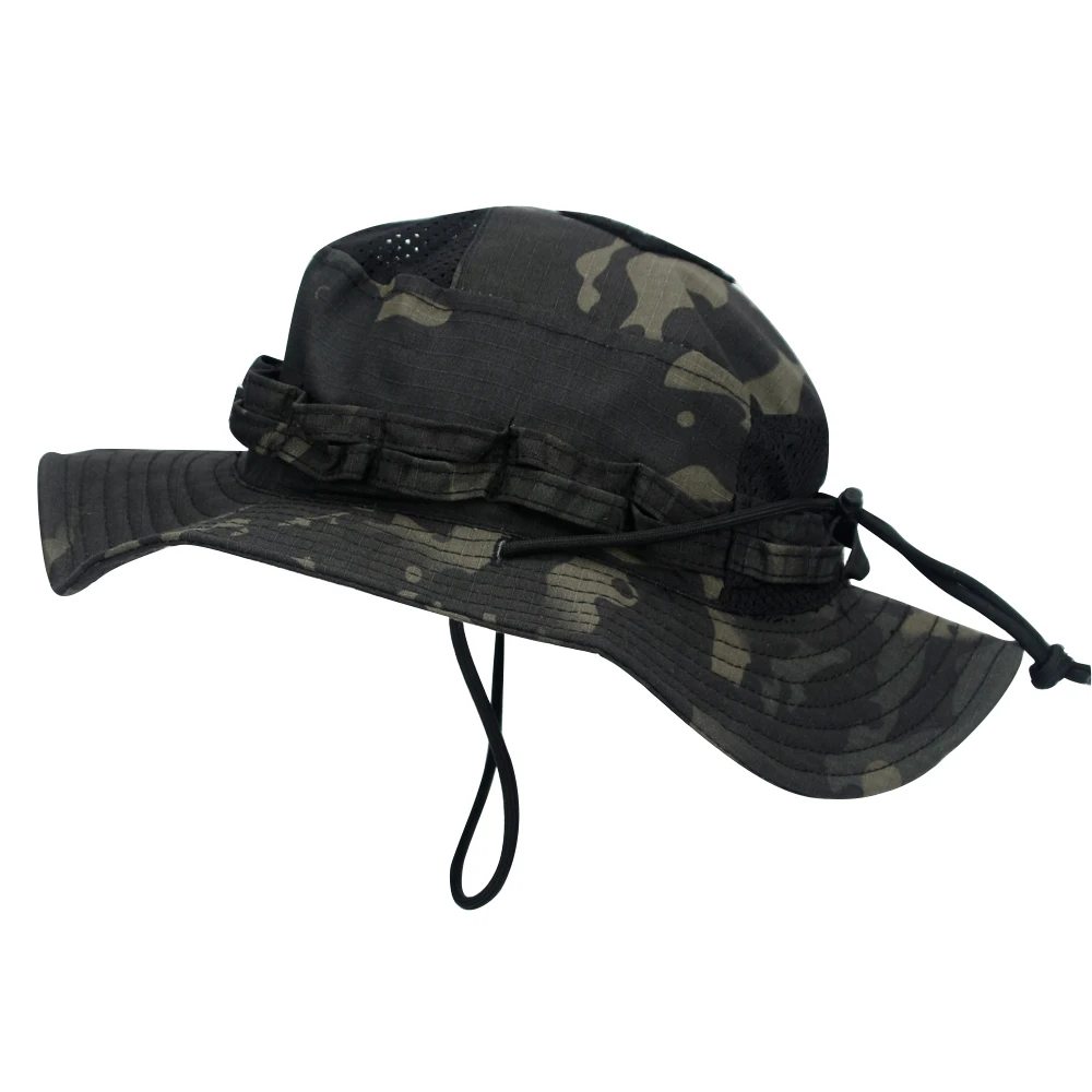1 Stück/3 Stück Camo Boonie Hut Sonnenschutz Atmungsaktiver Fischerhut Herren Outdoor Wandern Jagd Angeln Winddichter Fischerhut