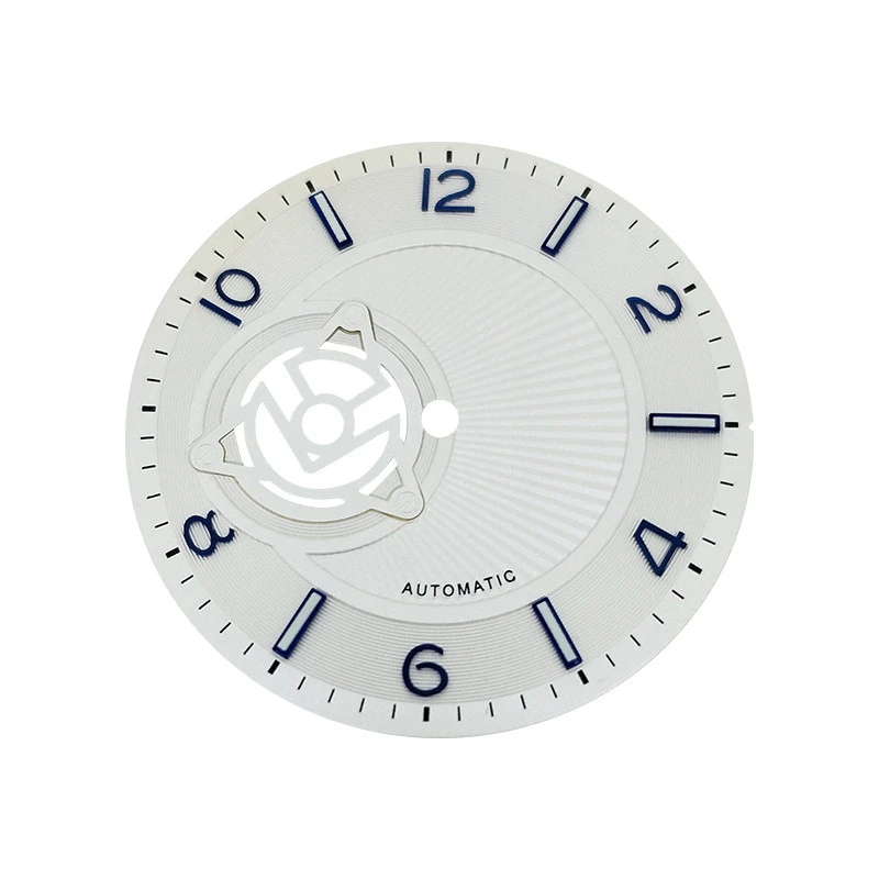 36.5 مللي متر ساعة الوجه استبدال لساعة يد تعمل بالحركة NH38 الطلب جزء مع ملحقات ساعة مضيئة خضراء لصانع الساعات