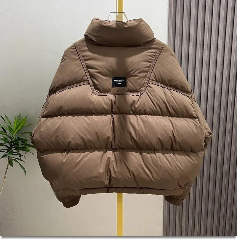 ﻿ Lady Short Down Cotton Jacket 2024 Winter New Fashion Loose Fitting European style Thick And Warm Bread Jacket Padded Parkas X