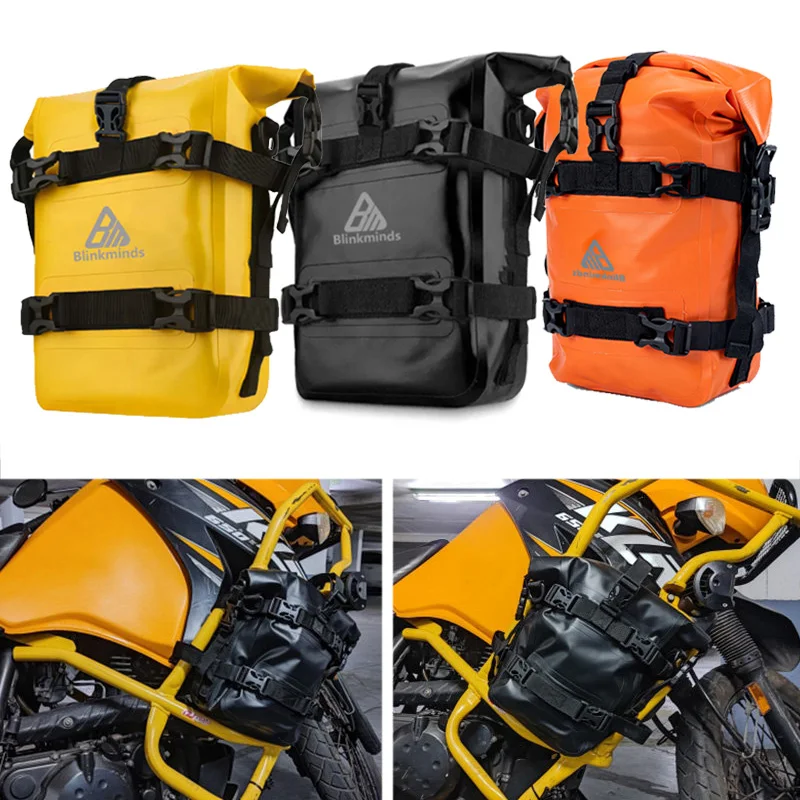 Motorcycle Waterproof Bumper Bag Motocross Crash Bar Tool Bag for BMW R1200GS R1250GS Honda Suzuki Side Bags